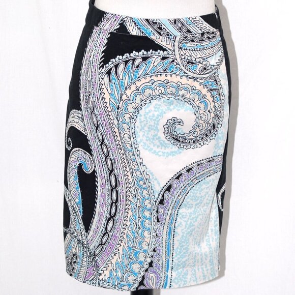 New York & Company Dresses & Skirts - BOHO Cotton Pencil Skirt Stretch New York & Company Size 0 Midi Office EUC